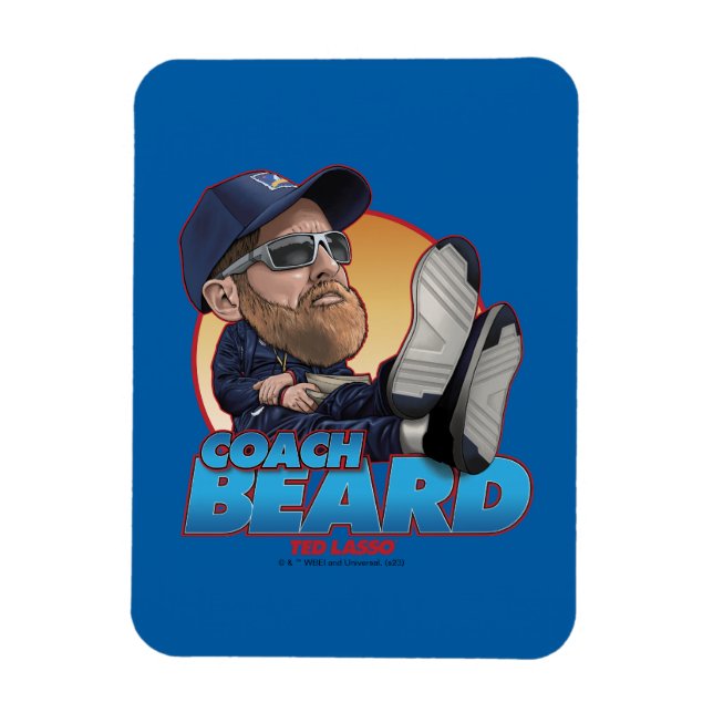 Ted Lasso | Coach Beard Bobblehead Magnet (Vertikal)