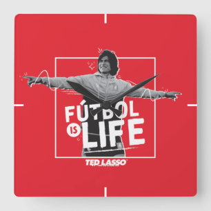 Ted Lasso   Dani Rojas Fútbol is Life Fyrkantig Klocka