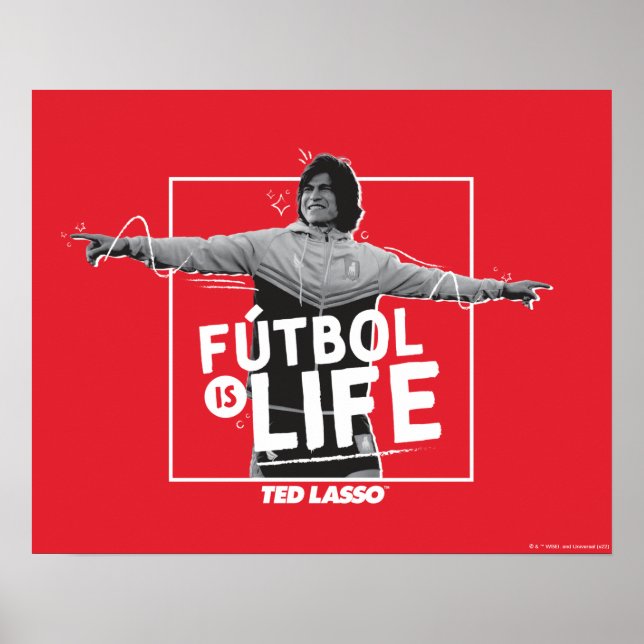 Ted Lasso | Dani Rojas Fútbol is Life Poster (Framsidan)