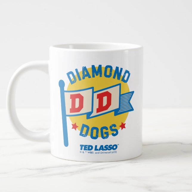 Ted Lasso | Diamond Hundar Pennant Graphic Jumbo Mugg (Vänster)