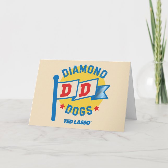 Ted Lasso | Diamond Hundar Pennant Graphic Kort (Framsida)