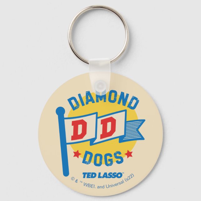 Ted Lasso | Diamond Hundar Pennant Graphic Nyckelring (Framsida)