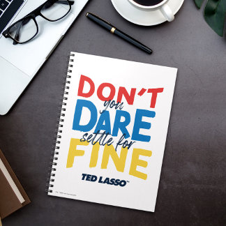 Ted Lasso | Gör inte inställningar för Bra Anteckningsbok