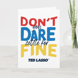 Ted Lasso | Gör inte inställningar för Bra Kort