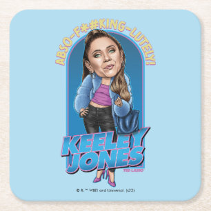 Ted Lasso   Keeley Jones Bobblehead Underlägg Papper Kvadrat