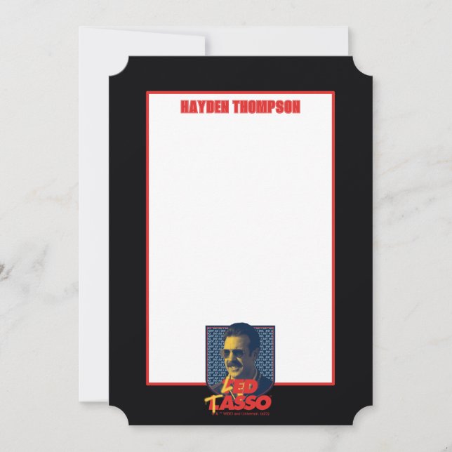 Ted Lasso | Led Tasso Badge Anteckningskort (Framsida)