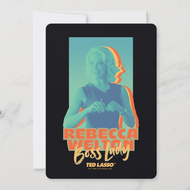 Ted Lasso | Rebecca Welton Chef Dam Graphic Anteckningskort (Framsida)