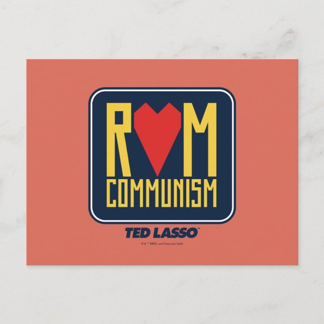 Ted Lasso | Rom Communism Graphic Vykort (Framsida)