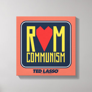 Ted Lasso Romkommunistisk grafik Canvastryck