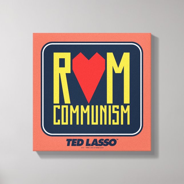 Ted Lasso | Romkommunistisk grafik Canvastryck (Framsida)