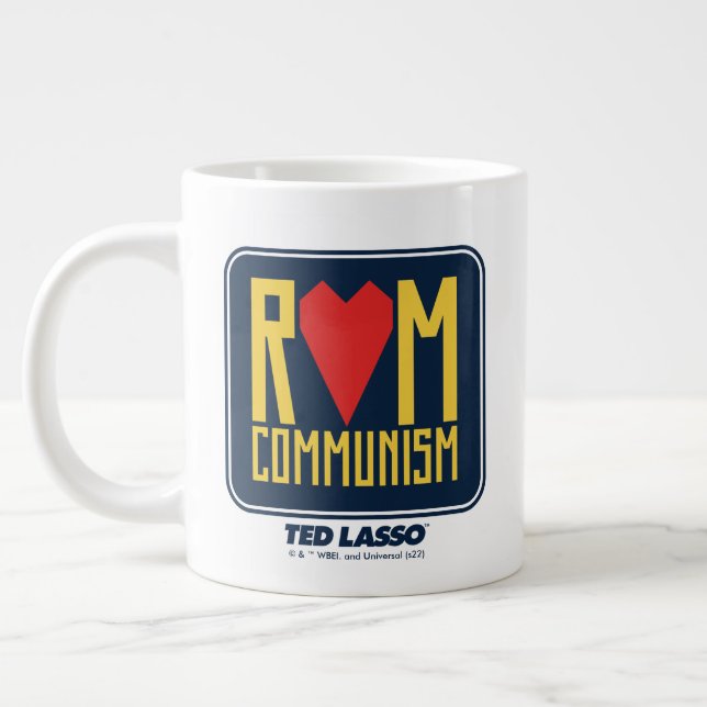 Ted Lasso | Romkommunistisk grafik Jumbo Mugg (Vänster)