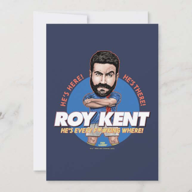 Ted Lasso | Roy Kent Bobblehead Anteckningskort (Framsida)