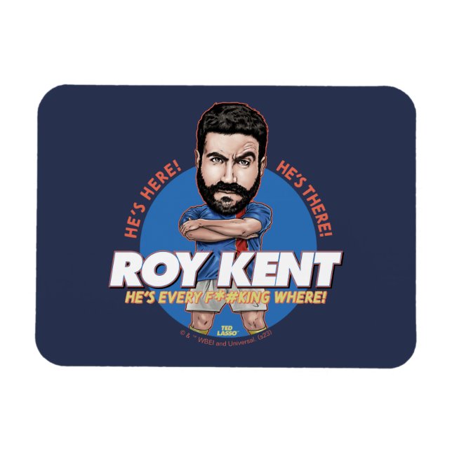 Ted Lasso | Roy Kent Bobblehead Magnet (Horisontell)