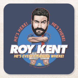Ted Lasso Roy Kent Bobblehead Underlägg Papper Kvadrat