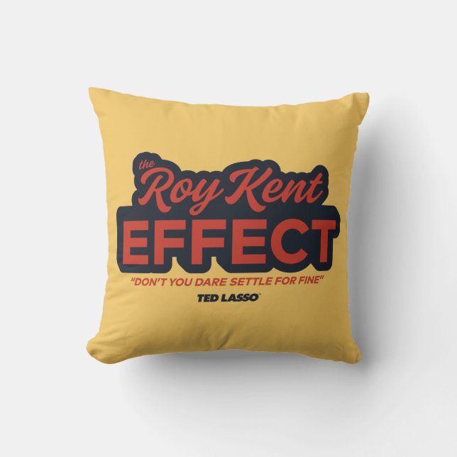 Ted Lasso | Roy Kent Effect Typography Graphic Kudde (Framsida)