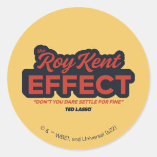 Ted Lasso Roy Kent Effect Typography Graphic Runt Klistermärke