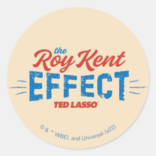Ted Lasso Roy Kent Effect Vintage Graphic Runt Klistermärke