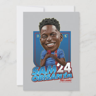 Ted Lasso Sam Obisanya Bobblehead Anteckningskort