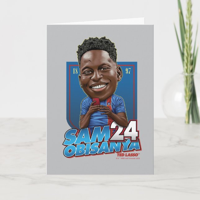 Ted Lasso | Sam Obisanya Bobblehead Kort (Framsida)
