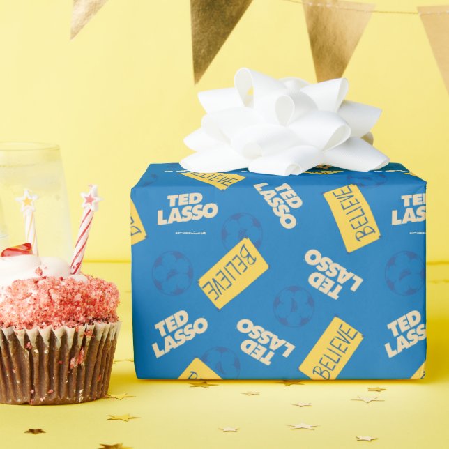 Ted Lasso Soccer Mönster Presentpapper (Födelsedagsfest)