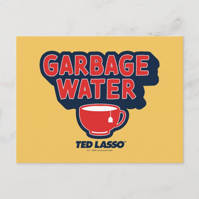 Ted Lasso | Sopor Vatten Tea Graphic Vykort (Framsida)
