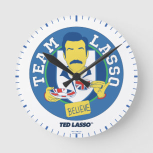 Ted Lasso   Team Lasso Tea Iconic Avatar Rund Klocka