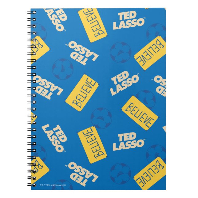 Ted Lasso | Tro Sign och Boll Toss Mönster Anteckningsbok (Framsidan)