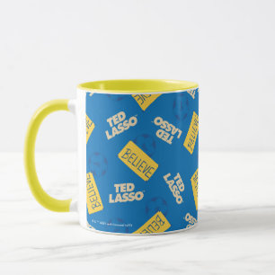 Ted Lasso Tro Sign och Boll Toss Mönster Mugg