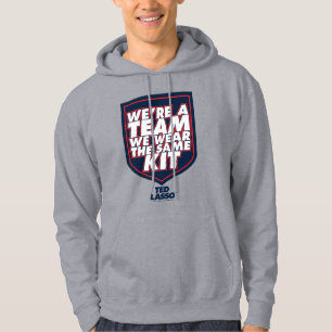 Ted Lasso Vi är en Team Typography-grafik Hoodie