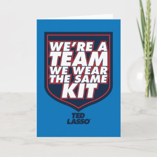 Ted Lasso Vi är en Team Typography-grafik Kort