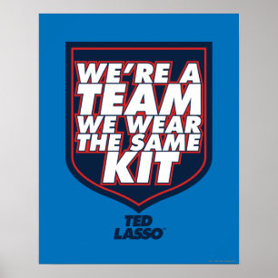 Ted Lasso Vi är en Team Typography-grafik Poster