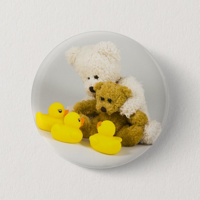 Ted och ankorna ... Märke Knapp (Framsida)