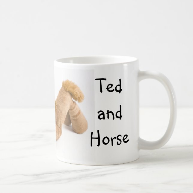 Ted och Häst dominobricka spel ... mugg (Höger)