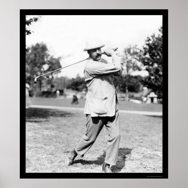 Ted Ray Golf Champion 1914 Poster (Framsidan)