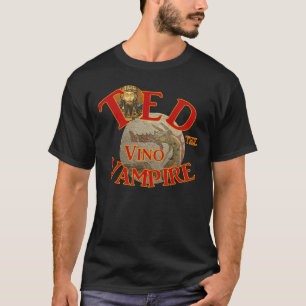 Ted the Vino Vampire Teds hedniska Tiki Shack Bar T Shirt