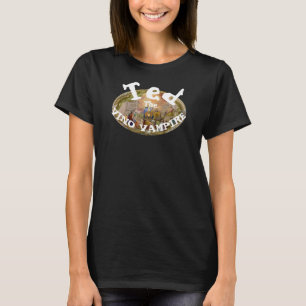 Ted the Vino Vampire Teds hedniska Tiki Shack Bar T Shirt