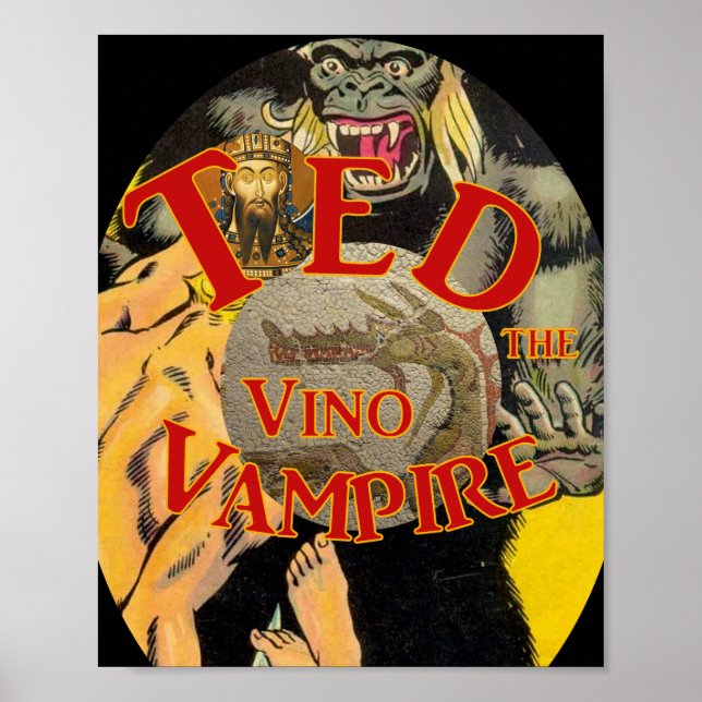 Ted Vampyren Vinoteket Poster (Framsidan)