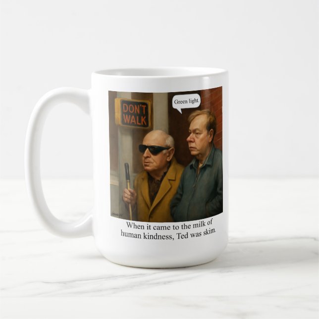 Ted var tunn. kaffemugg (Vänster)