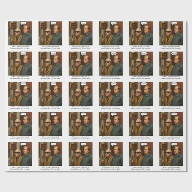 Ted was skim. T-Shirt Presentpapper (Platt)