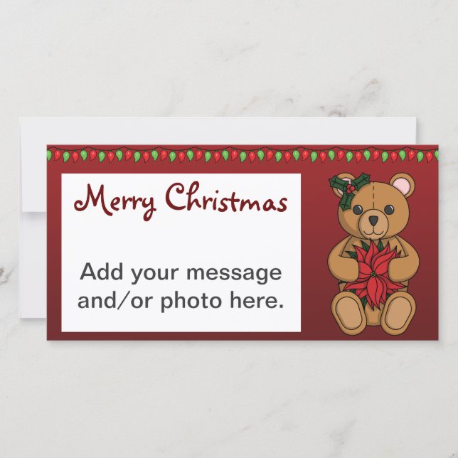 Tedddy's Gift Photo Card Julkort (Framsida)