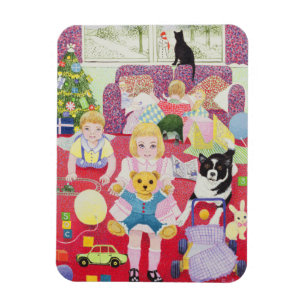 Tedddy's jul Pajamas Magnet