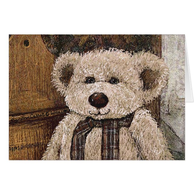 Teddie Bear Hälsningskort (Framsidan Horizontal)