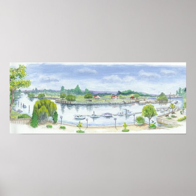 Teddington Lock Poster (Framsidan)