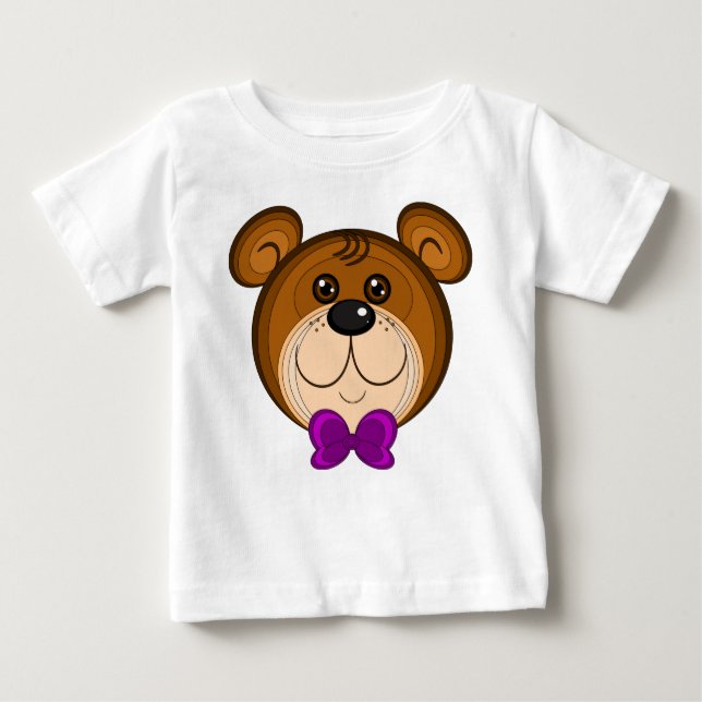 Teddy Ansikte Infant Tee Shirt (Framsida)