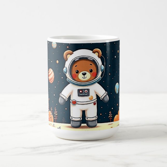 Teddy Astronaut Planet Promenad Kaffemugg (Center)