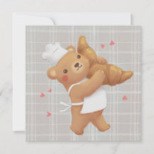 Teddy Baker med Croissant