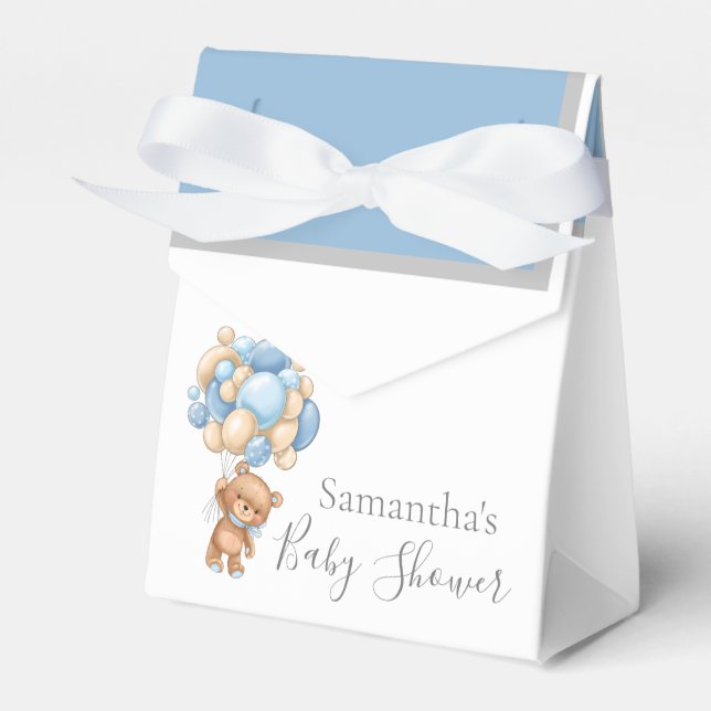 Teddy Balloon Barly Wait Favor Box Presentaskar (Framsidan Sidan)