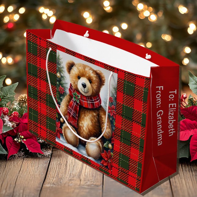Teddy Bear Add Names Cute Christmas (Skapare uppladdad)