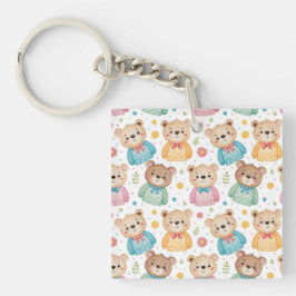 Teddy bear and flowers