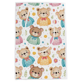 Teddy bear and flowers